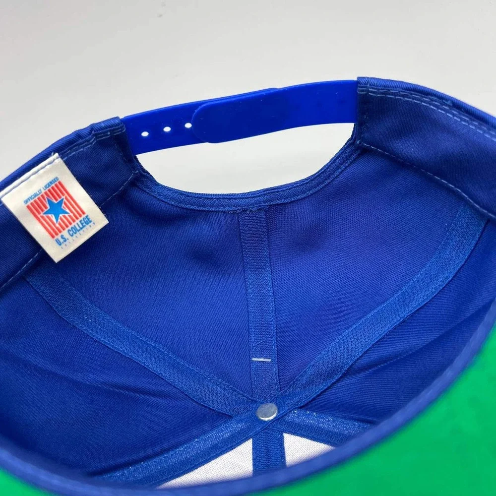 Vintage Kansas Jayhawks Hat Men Blue Red NCAA Snap‎ Back Cap New
